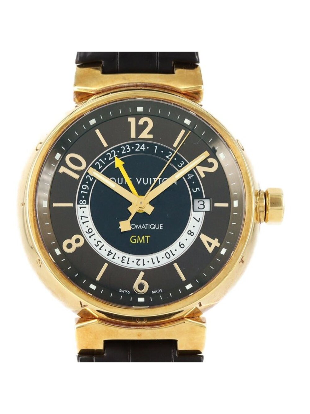 Louis Vuitton Tambour GMT YG Automatic Watch